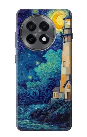 S4092 Moonlit Lighthouse Coastal Painting Case For OnePlus 13R