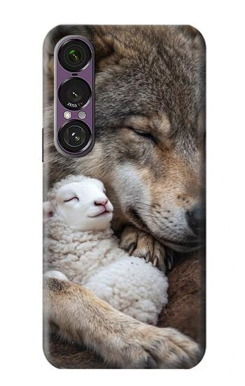 S4089 Gentle Wolf And Lamb Friendship Art Case For Sony Xperia 1 VII
