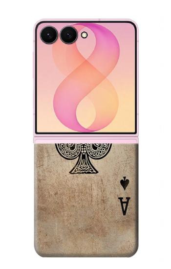 S2928 Vintage Spades Ace Card Case For Samsung Galaxy Z Flip 8