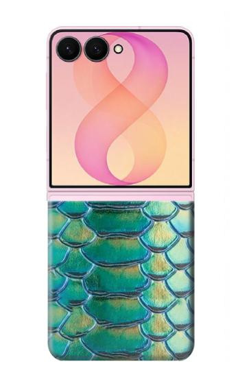 S3414 Green Snake Scale Graphic Print Case For Samsung Galaxy Z Flip 8
