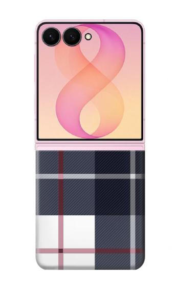 S3452 Plaid Fabric Pattern Case For Samsung Galaxy Z Flip 8