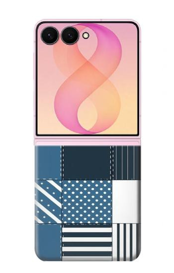 S4082 Modern Geometric Patchwork Pattern Case For Samsung Galaxy Z Flip 8