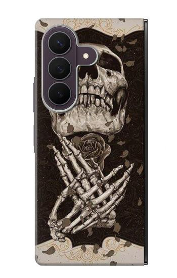 S1676 Skull Rose Case For Samsung Galaxy Z Fold 8 Ultra