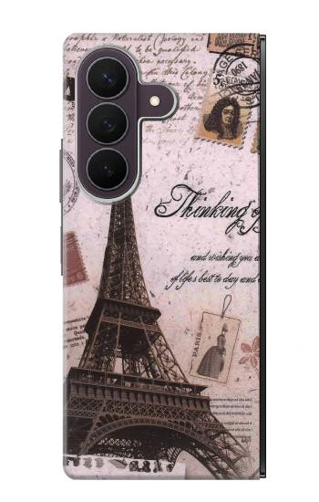 S2211 Paris Postcard Eiffel Tower Case For Samsung Galaxy Z Fold 8 Ultra