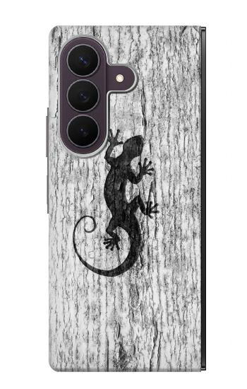 S2446 Gecko Wood Graphic Printed Case For Samsung Galaxy Z Fold 8 Ultra