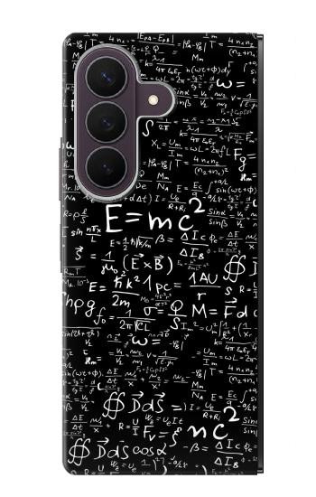 S2574 Mathematics Physics Blackboard Equation Case For Samsung Galaxy Z Fold 8 Ultra