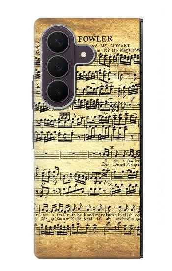 S2667 The Fowler Mozart Music Sheet Case For Samsung Galaxy Z Fold 8 Ultra
