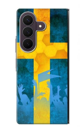 S2990 Sweden Football Soccer Case For Samsung Galaxy Z Fold 8 Ultra