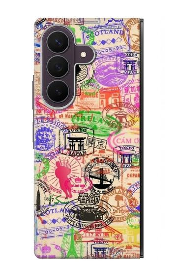 S3904 Travel Stamps Case For Samsung Galaxy Z Fold 8 Ultra
