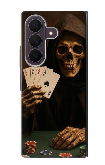 S3994 Grim Reaper Poker Win Case For Samsung Galaxy Z Fold 8 Ultra