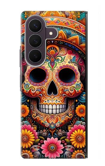 S3999 Mexican Skull Painting Case For Samsung Galaxy Z Fold 8 Ultra