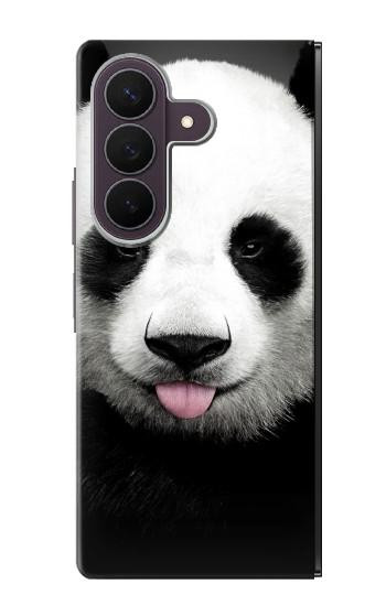 S4049 Cute Panda Stick Out Tongue Case For Samsung Galaxy Z Fold 8 Ultra