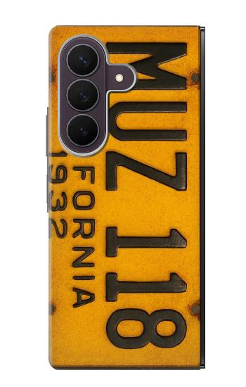 S4060 Vintage California Car License Plate Case For Samsung Galaxy Z Fold 8 Ultra