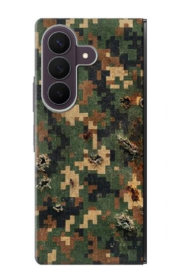 S4091 Green Digital Camouflage Pattern Case For Samsung Galaxy Z Fold 8 Ultra