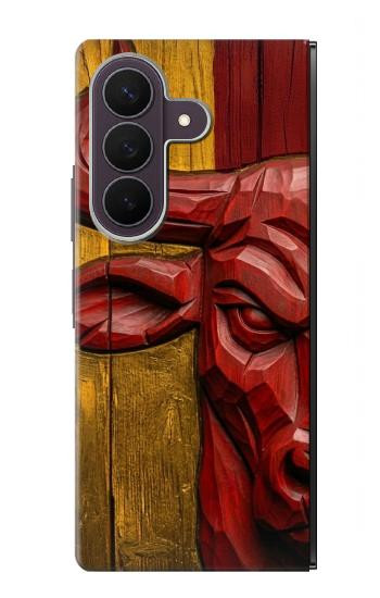 S4098 Span Bull Carved Artwork Case For Samsung Galaxy Z Fold 8 Ultra