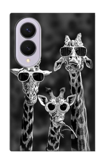 S2327 Giraffes With Sunglasses Case For Samsung Galaxy Z Fold 8