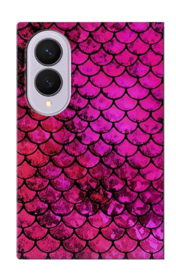 S3051 Pink Mermaid Fish Scale Case For Samsung Galaxy Z Fold 8