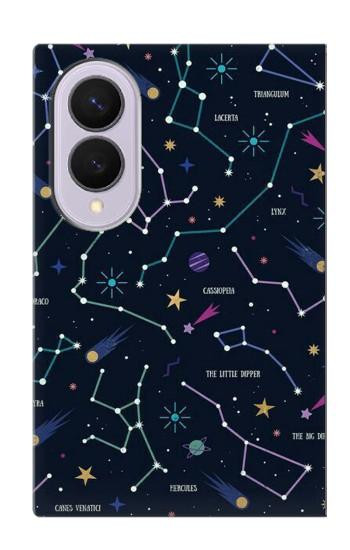 S3220 Star Map Zodiac Constellations Case For Samsung Galaxy Z Fold 8