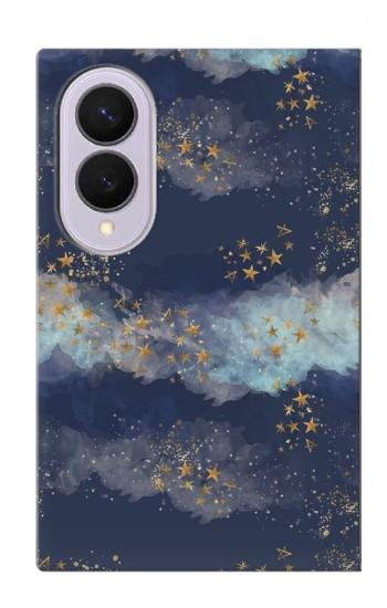 S3364 Gold Star Sky Case For Samsung Galaxy Z Fold 8