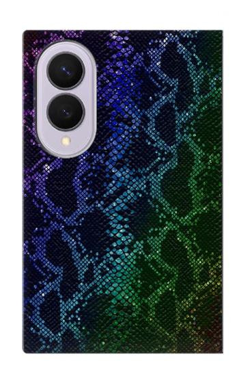 S3366 Rainbow Python Skin Graphic Print Case For Samsung Galaxy Z Fold 8