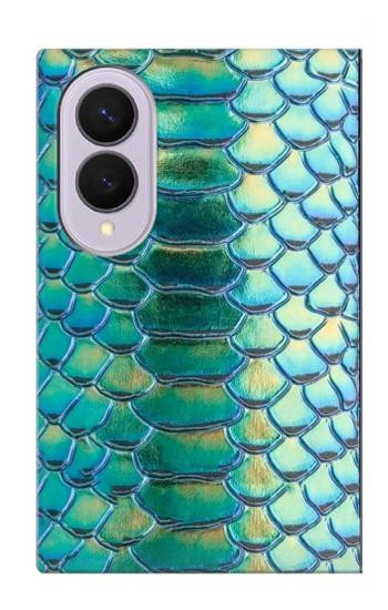 S3414 Green Snake Scale Graphic Print Case For Samsung Galaxy Z Fold 8