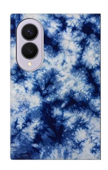 S3439 Fabric Indigo Tie Dye Case For Samsung Galaxy Z Fold 8