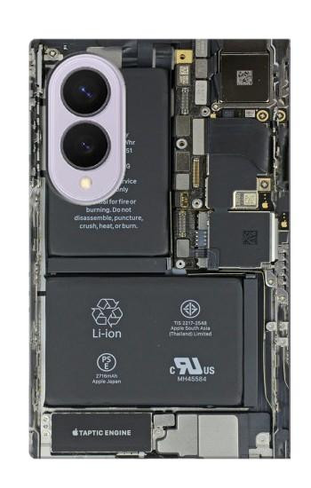 S3467 Inside Mobile Phone Graphic Case For Samsung Galaxy Z Fold 8
