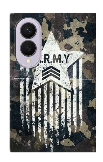 S3666 Army Camo Camouflage Case For Samsung Galaxy Z Fold 8