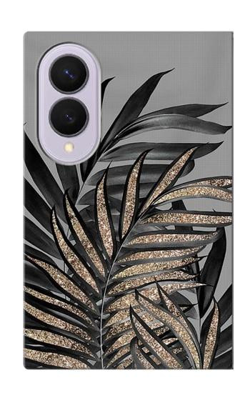 S3692 Gray Black Palm Leaves Case For Samsung Galaxy Z Fold 8