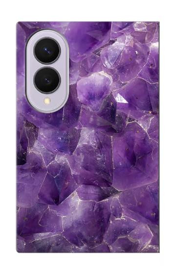 S3713 Purple Quartz Amethyst Graphic Printed Case For Samsung Galaxy Z Fold 8