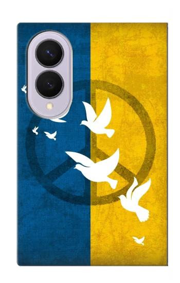 S3857 Peace Dove Ukraine Flag Case For Samsung Galaxy Z Fold 8