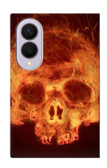 S3881 Fire Skull Case For Samsung Galaxy Z Fold 8