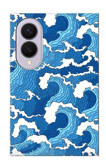 S3901 Aesthetic Storm Ocean Waves Case For Samsung Galaxy Z Fold 8