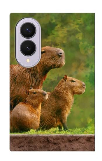 S3917 Capybara Family Giant Guinea Pig Case For Samsung Galaxy Z Fold 8