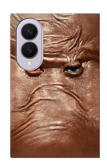 S3940 Leather Mad Face Graphic Paint Case For Samsung Galaxy Z Fold 8