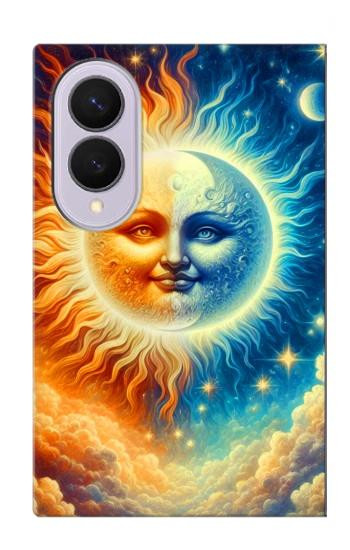 S3966 Artistic Sun Moon Case For Samsung Galaxy Z Fold 8