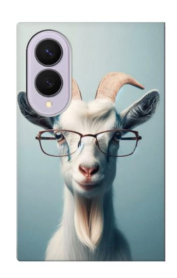 S3991 Goat Glasses Case For Samsung Galaxy Z Fold 8