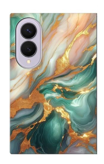 S3993 Green Marble Gold Veins Case For Samsung Galaxy Z Fold 8