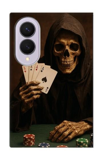 S3994 Grim Reaper Poker Win Case For Samsung Galaxy Z Fold 8