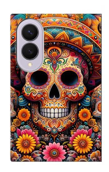S3999 Mexican Skull Painting Case For Samsung Galaxy Z Fold 8