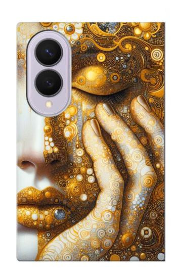 S4026 Women Crying Golden Tear Case For Samsung Galaxy Z Fold 8