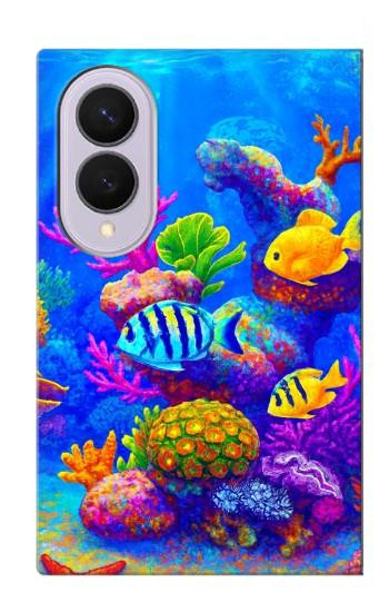 S4058 Colorful Aquarium Case For Samsung Galaxy Z Fold 8