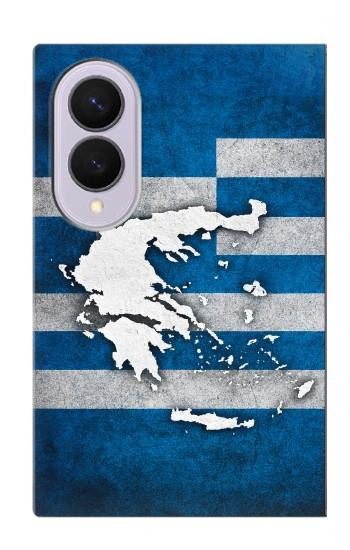 S4074 The Flag of Greece Case For Samsung Galaxy Z Fold 8
