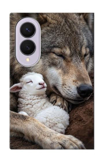 S4089 Gentle Wolf And Lamb Friendship Art Case For Samsung Galaxy Z Fold 8