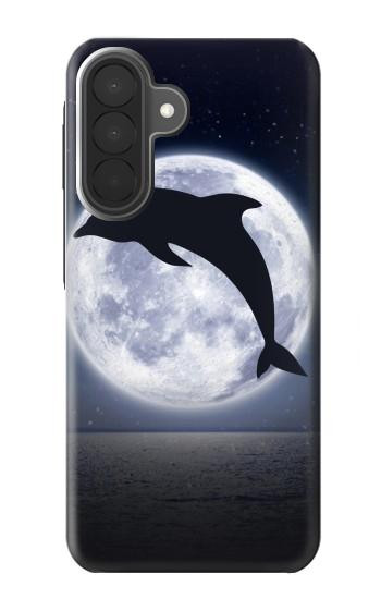 S3510 Dolphin Moon Night Case For Samsung Galaxy A27