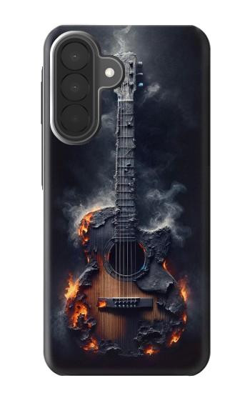 S3972 Burned Acoustic Guitar Graphic Case For Samsung Galaxy A27