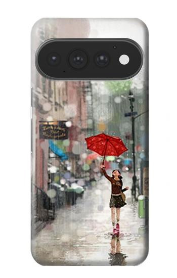 S0108 Girl in The Rain Case For Google Pixel 11, 11 Pro