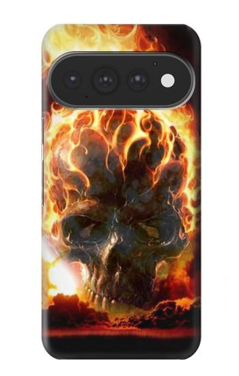 S0863 Hell Fire Skull Case For Google Pixel 11, 11 Pro