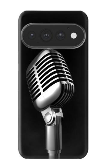 S1672 Retro Microphone Jazz Music Case For Google Pixel 11, 11 Pro
