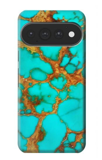S2688 Aqua Copper Turquoise Gemstone Graphic Case For Google Pixel 11, 11 Pro